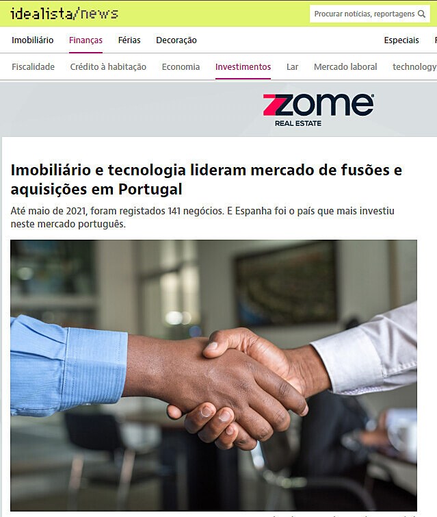 Imobilirio e tecnologia lideram mercado de fuses e aquisies em Portugal